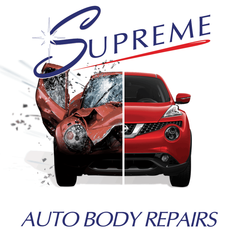 Before and after vehicle repair example